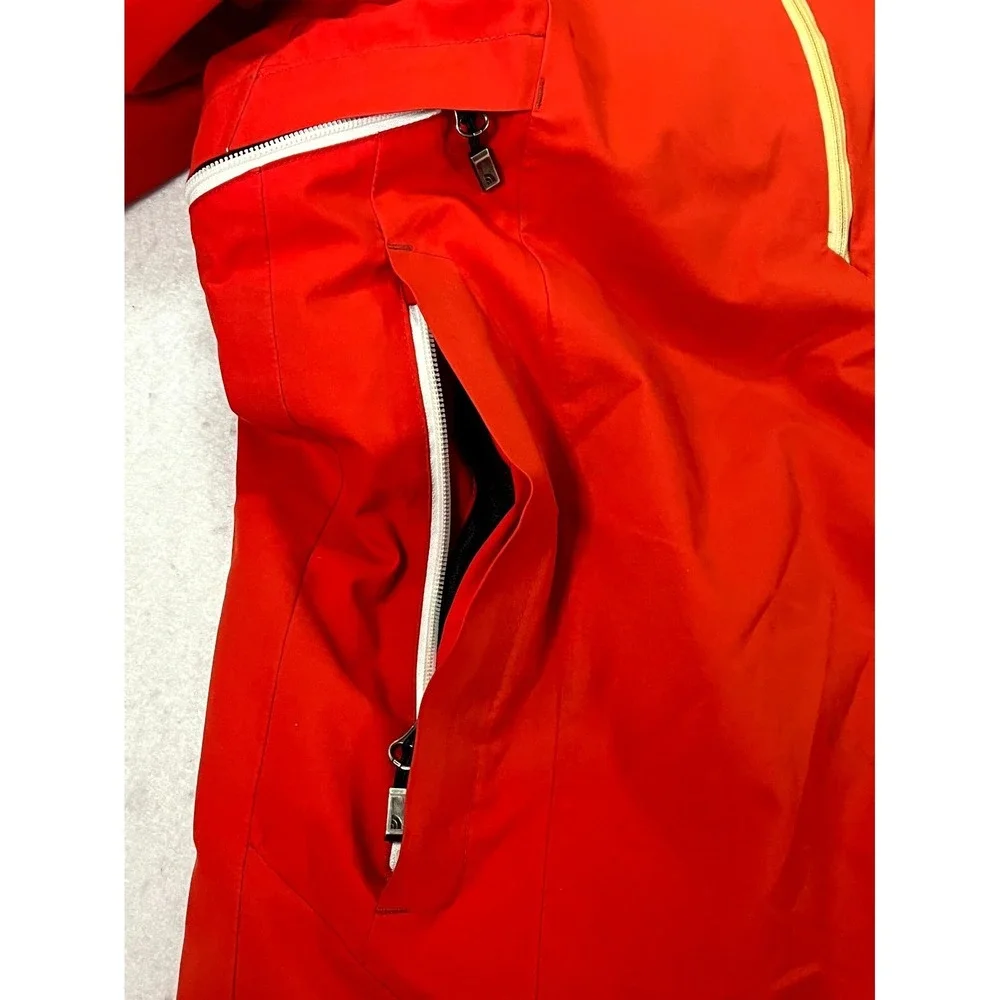 The North Face Hyvent Insulated Ski Jacket Mens XL Red Hiking Outdoor Full Zip